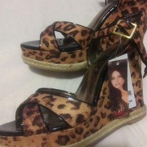 Leopard wedges with the look of Great Style